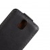 Nokia 515 - PU Leather Flip Up Down Protective Phone Cover Case - Black